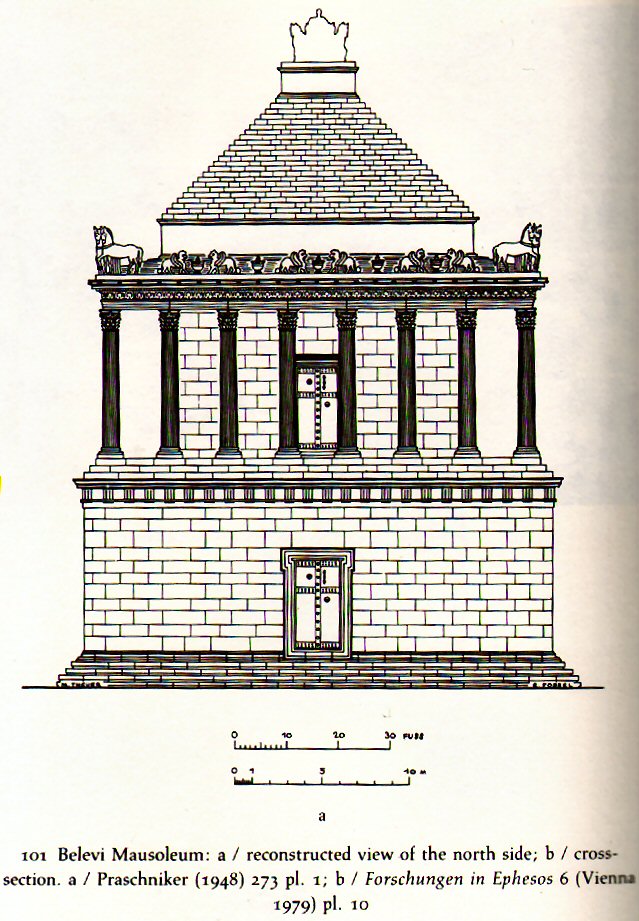 Belevi mausoleum with winged lions (reconstructed)