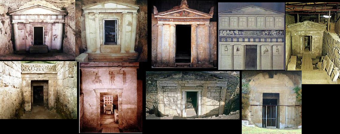 High status Macedonian tomb facades