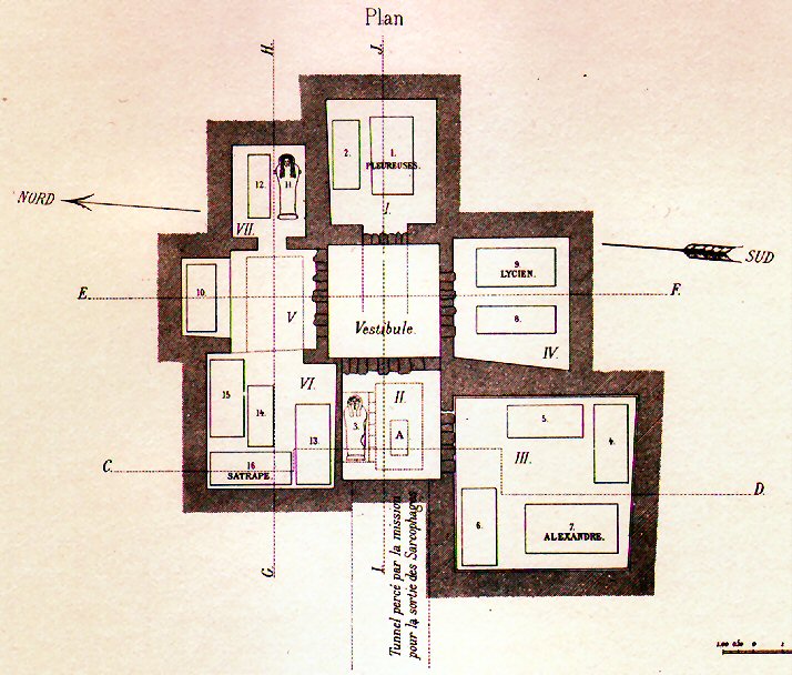 Plan of the Royal Necropolis at Sidon