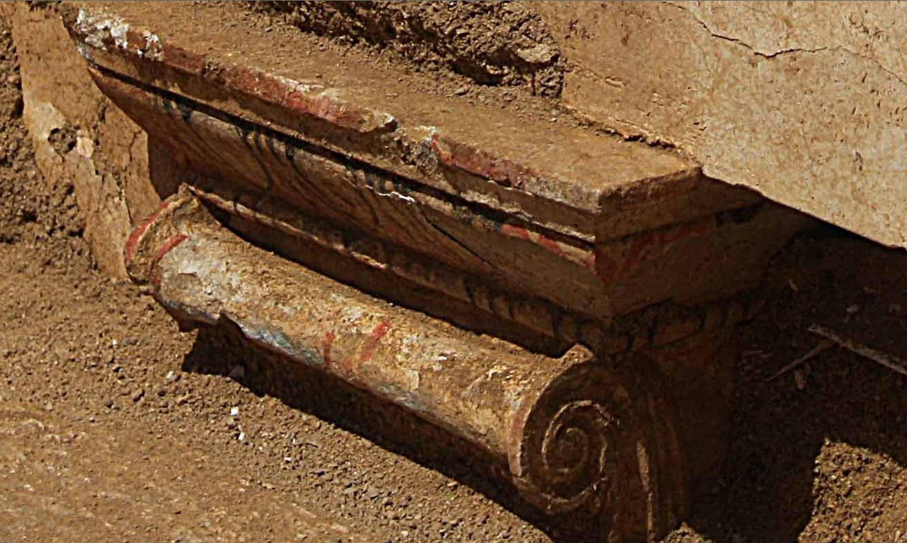 Entrance to the Amphipolis Lion Tomb 1