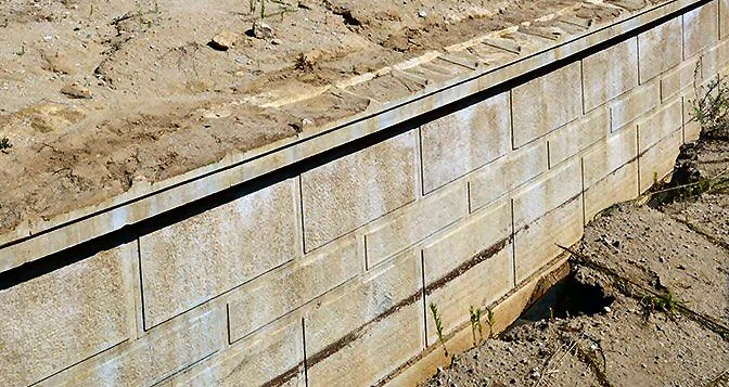 Blocks in the enclosure wall of the Lion Tomb at Amphipolis